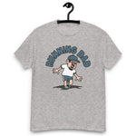 Running Black Hair Light Skin Tone Glasses Moustache & Chin Beard Dad T-Shirt