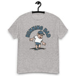 Running Black Hair Light Skin Tone Glasses Stubble Dad T-Shirt