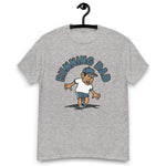 Running Black Hair Tan Skin Tone No-Glasses Stubble Dad T-Shirt