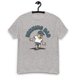 Running Blond Hair Light Skin Tone Glasses Moustache & Chin Beard Dad T-Shirt