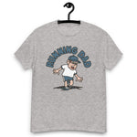 Running Brown Hair Light Skin Tone Glasses Stubble Dad T-Shirt