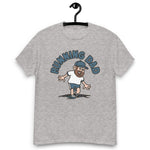 Running Brown Hair Light Skin Tone No-Glasses Beard Dad T-Shirt