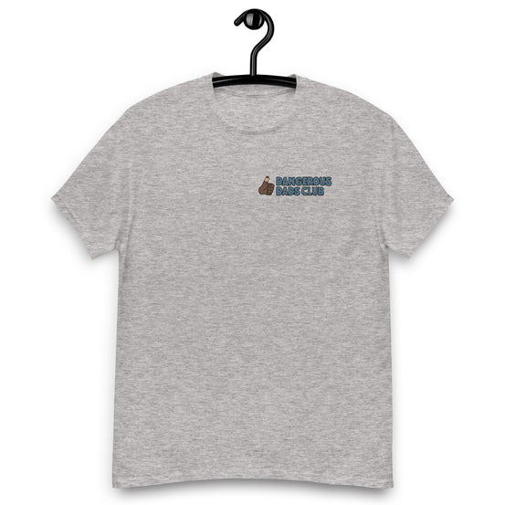 Dangerous Dads Club T-Shirt - Blue logo with dark thumb