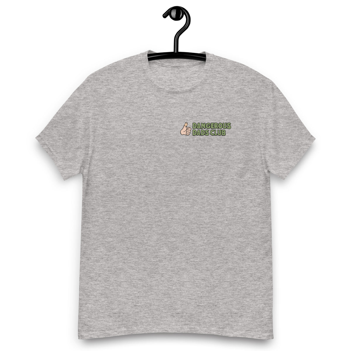 Dangerous Dads Club T-Shirt - Green logo with light thumb