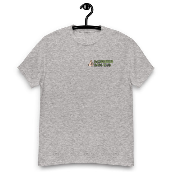 Dangerous Dads Club T-Shirt - Green logo with light thumb
