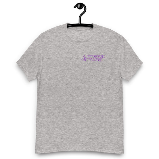 Dangerous Dads Club T-Shirt - purple outline logo