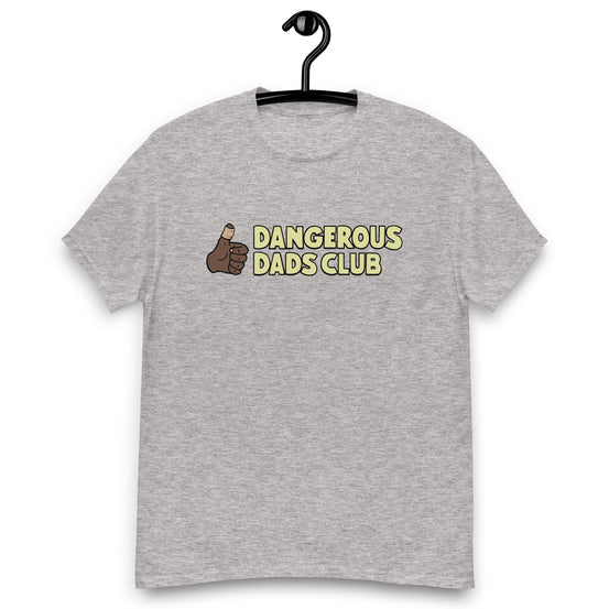 Dangerous Dads Club T-Shirt - yellow logo-dark thumb