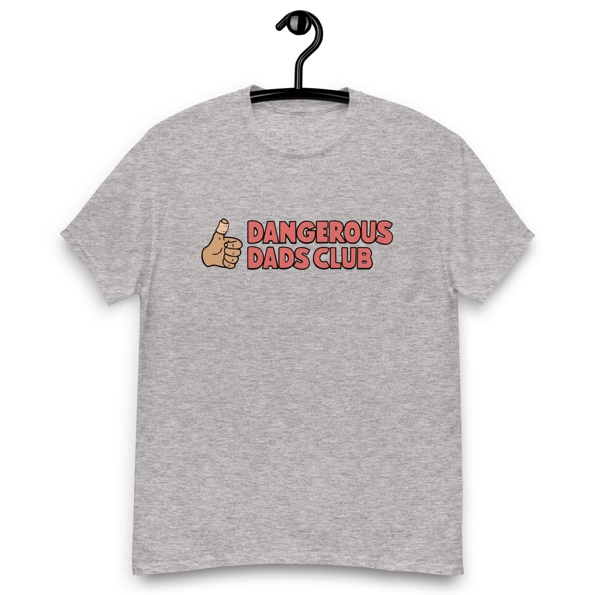 Dangerous Dads Club T-Shirt - Red logo-tan thumb