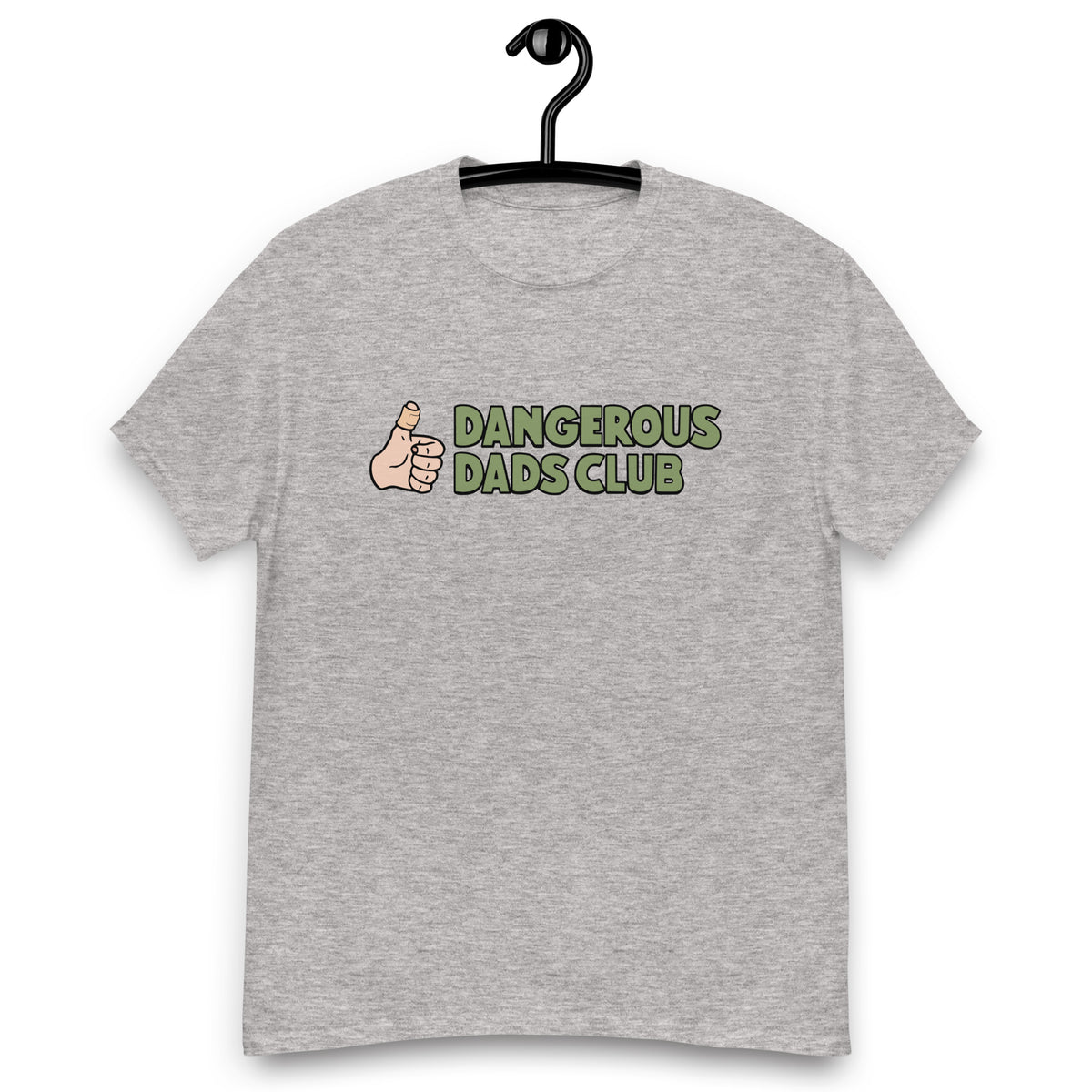 Dangerous Dads Club T-Shirt - Green logo-light thumb
