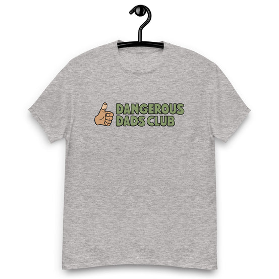 Dangerous Dads Club T-Shirt - Green logo-tan thumb