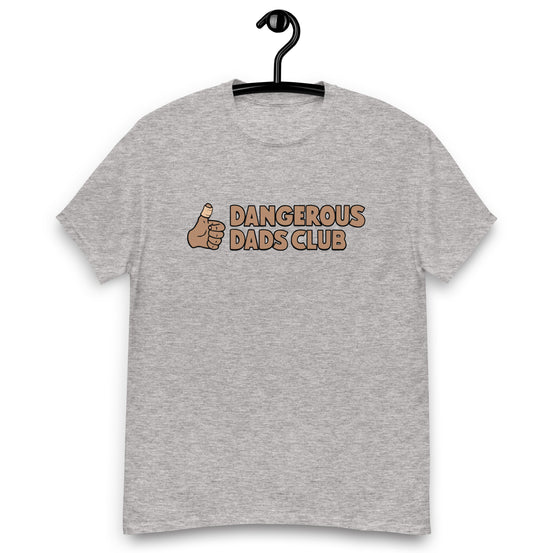 Dangerous Dads Club T-Shirt - Brown logo - tan thumb