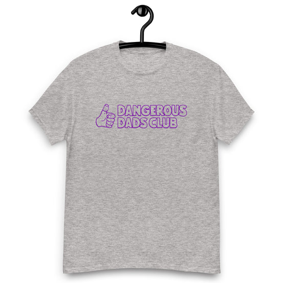 Dangerous Dads Club T-Shirt - purple outline logo