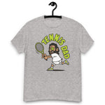 Tennis Black Hair Tan Skin Tone No-Glasses Long Beard Dad T-Shirt