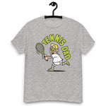 Tennis Blond Hair Light Skin Tone Glasses Medium Moustache Dad T-Shirt