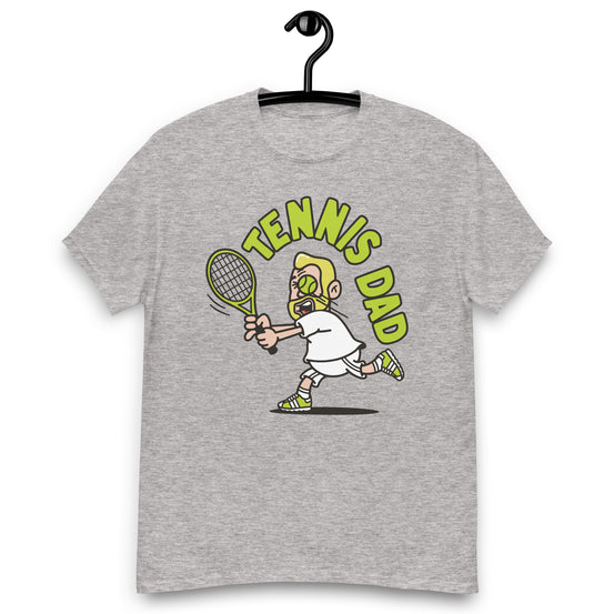 Tennis Blond Hair Light Skin Tone No-Glasses Medium Beard Dad T-Shirt