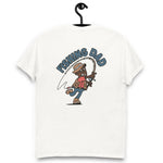 Fishing Brown Hair Dark Skin Tone No-Glasses Stubble Dad T-Shirt