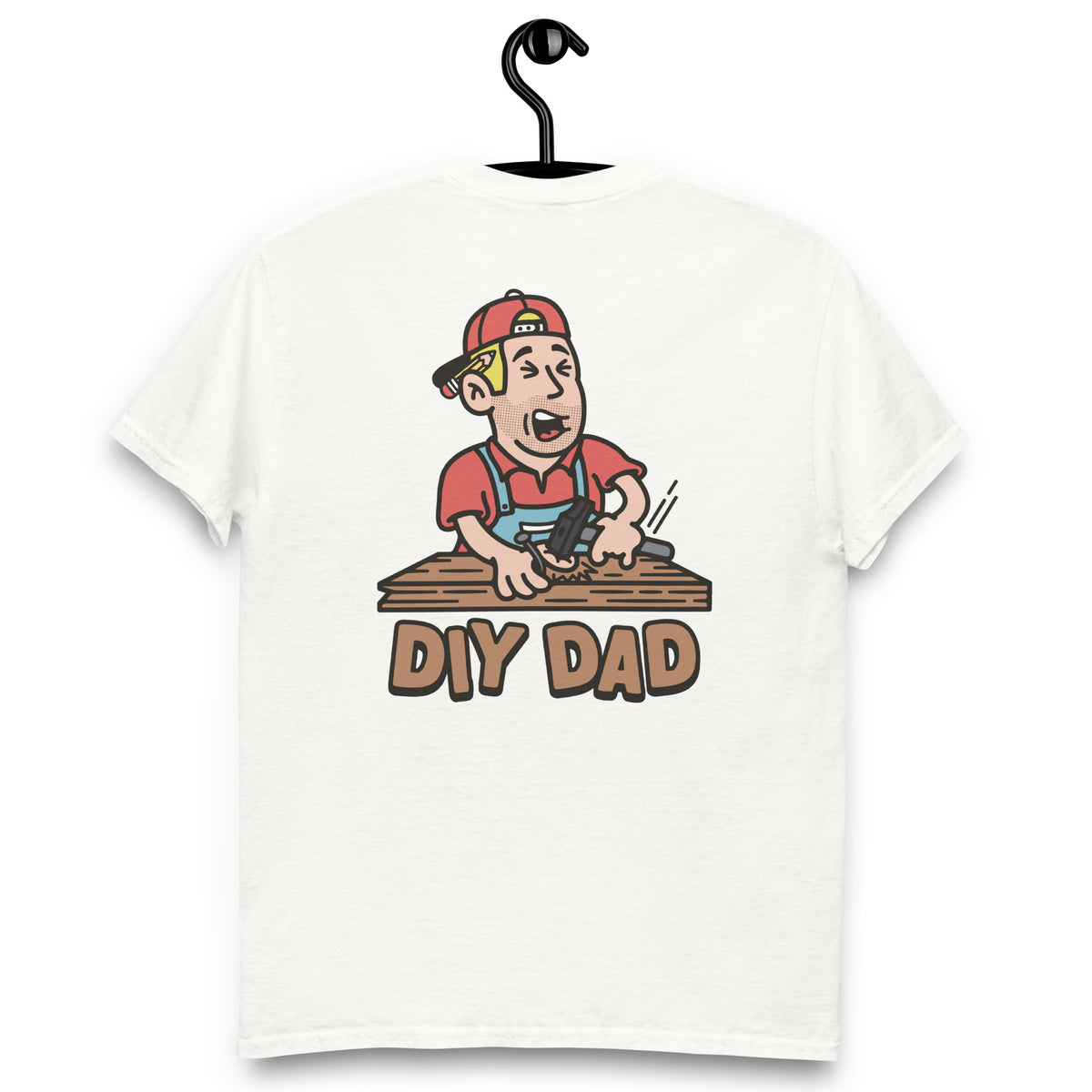 DIY Blond Hair Light Skin Tone No-Glasses Stubble Dad T-Shirt