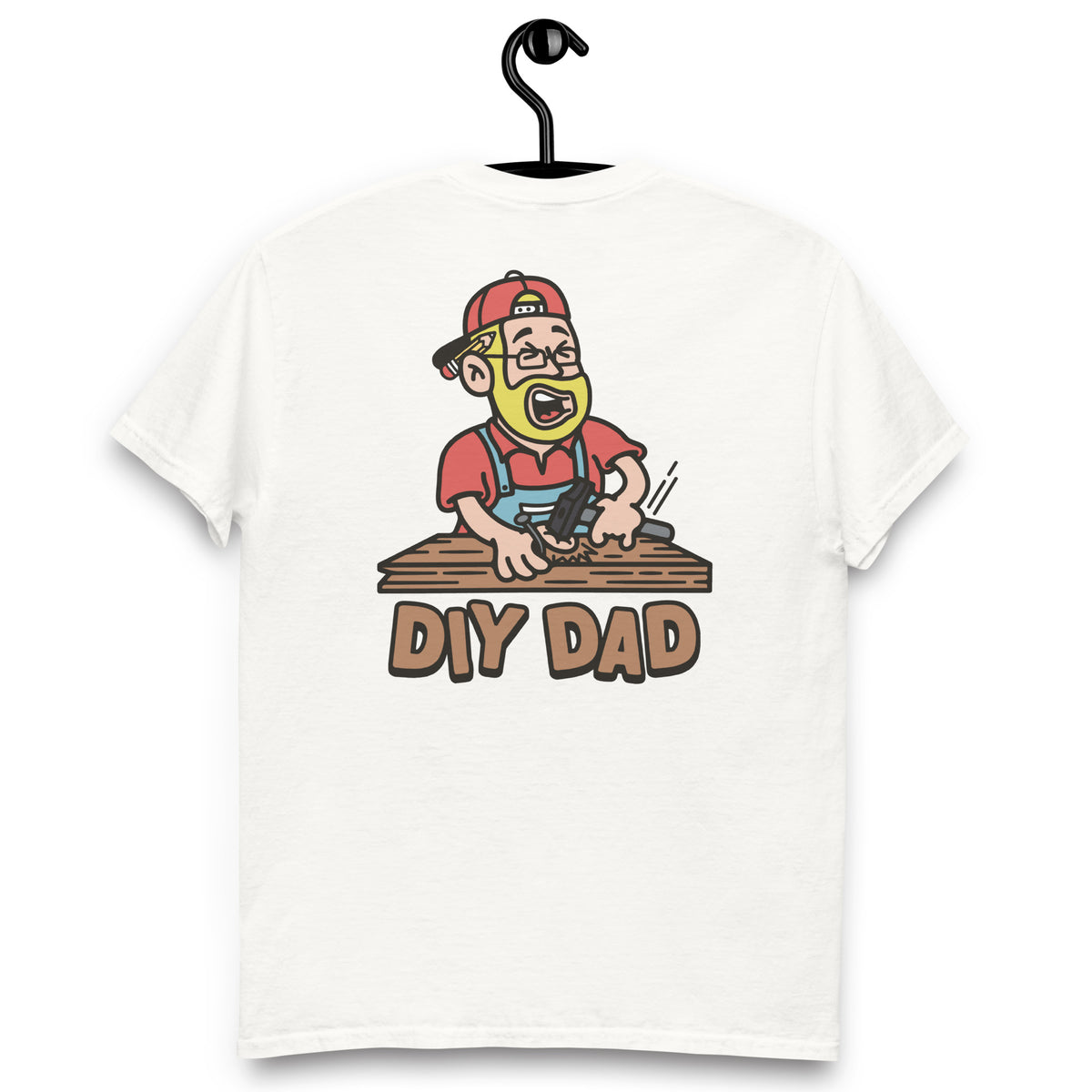 DIY Blond Hair Light Skin Tone Glasses Beard Dad T-Shirt