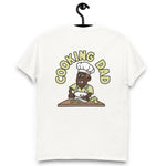Cooking Brown Hair Dark Skin Tone No-Glasses Moustache Dad T-Shirt