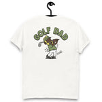 Golf Blond Hair Dark Skin Tone No-Glasses Beard Dad T-Shirt