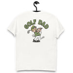 Golf Blond Hair Light Skin Tone No-Glasses Moustache Dad T-Shirt