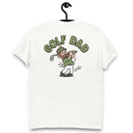 Golf Brown Hair Light Skin Tone No-Glasses Beard Dad T-Shirt