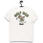 Golf Brown Hair Light Skin Tone No-Glasses Stubble Dad T-Shirt