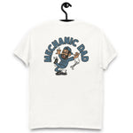 Mechanic Black Hair Tan Skin Tone Glasses Beard Dad T-Shirt