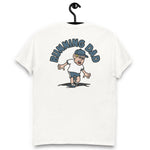 Running Blond Hair Light Skin Tone Glasses Stubble Dad T-Shirt