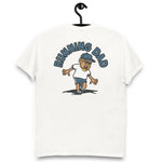 Running Blond Hair Tan Skin Tone Glasses Moustache & Chin Beard Dad T-Shirt