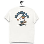 Running Blond Hair Tan Skin Tone Glasses Stubble Dad T-Shirt