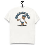 Running Blond Hair Tan Skin Tone No-Glasses Moustache Dad T-Shirt