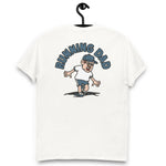 Running Brown Hair Light Skin Tone Glasses Moustache Dad T-Shirt