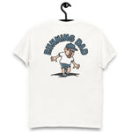 Running Brown Hair Light Skin Tone Glasses Moustache & Chin Beard Dad T-Shirt