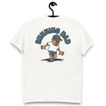 Running Brown Hair Tan Skin Tone Glasses Moustache Dad T-Shirt