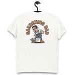 Gardening Black Hair Light Skin Tone Glasses Short Stubble Dad T-Shirt