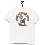 Gardening Blond Hair Light Skin Tone No-Glasses Bald Moustache & Chin Beard Dad T-Shirt