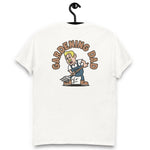 Gardening Blond Hair Light Skin Tone No-Glasses Medium Moustache Dad T-Shirt