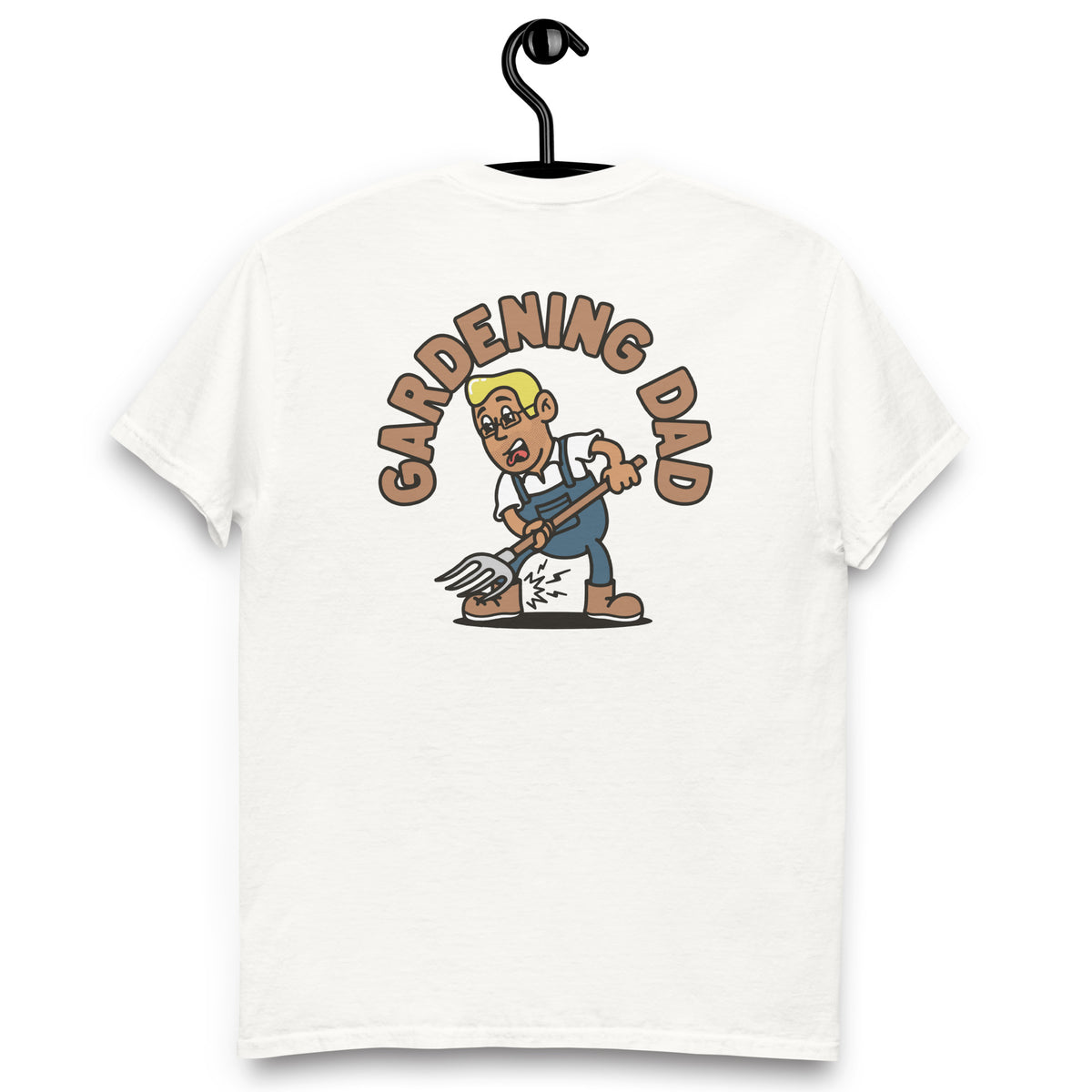 Gardening Blond Hair Tan Skin Tone Glasses Medium Stubble Dad T-Shirt