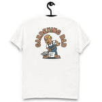 Gardening Blond Hair Tan Skin Tone No-Glasses Bald Moustache Dad T-Shirt