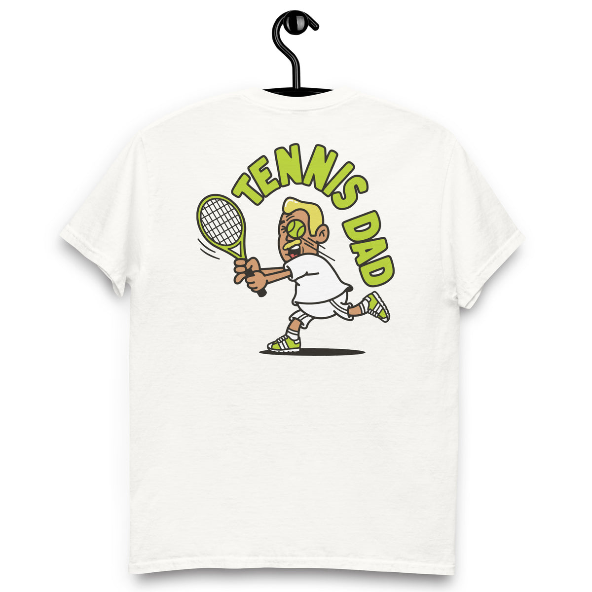 Tennis Blond Hair Tan Skin Tone No-Glasses Medium Moustache Dad T-Shirt