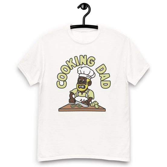 Cooking Blond Hair Dark Skin Tone Glasses Beard Dad T-Shirt