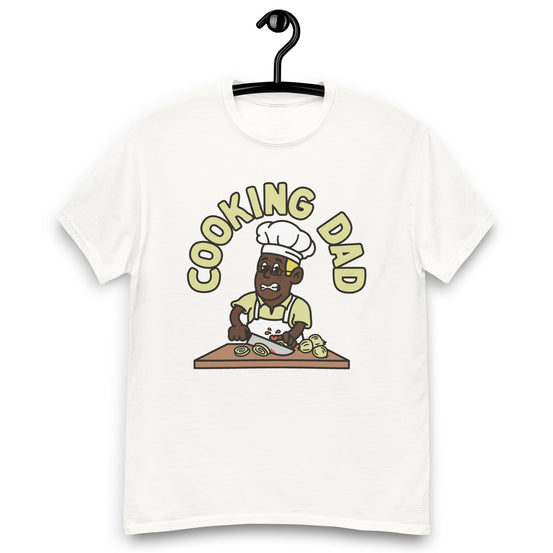 Cooking Blond Hair Dark Skin Tone Glasses Stubble Dad T-Shirt