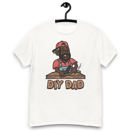 DIY Black Hair Dark Skin Tone Glasses Beard Dad T-Shirt