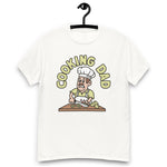 Cooking Brown Hair Light Skin Tone No-Glasses Moustache Dad T-Shirt