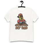 DIY Blond Hair Dark Skin Tone No-Glasses Beard Dad T-Shirt