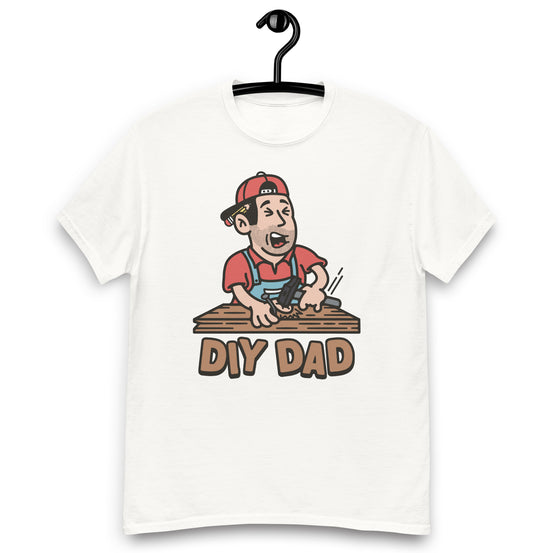 DIY Black Hair Light Skin Tone No-Glasses Stubble Dad T-Shirt