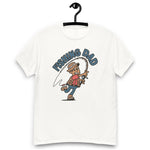 Fishing Brown Hair Tan Skin Tone No-Glasses Stubble Dad T-Shirt