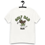 Golf Black Hair Dark Skin Tone No-Glasses Moustache Dad T-Shirt