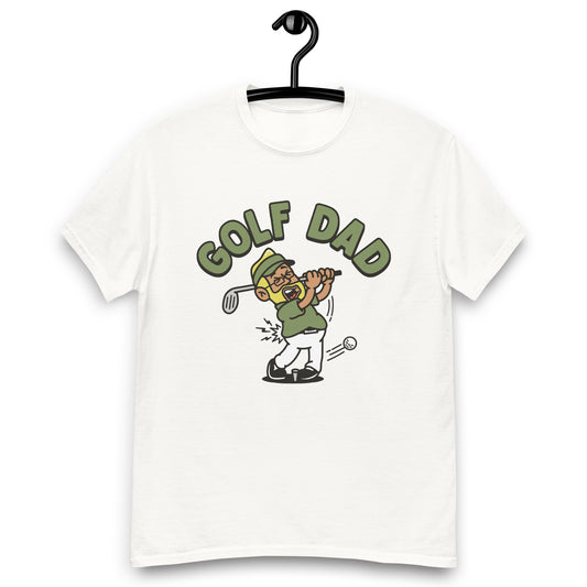 Golf Blond Hair Tan Skin Tone Glasses Beard Dad T-Shirt